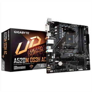 Placa Madre GIGABYTE A520M DS3H Ac Socket AM4 DDR4