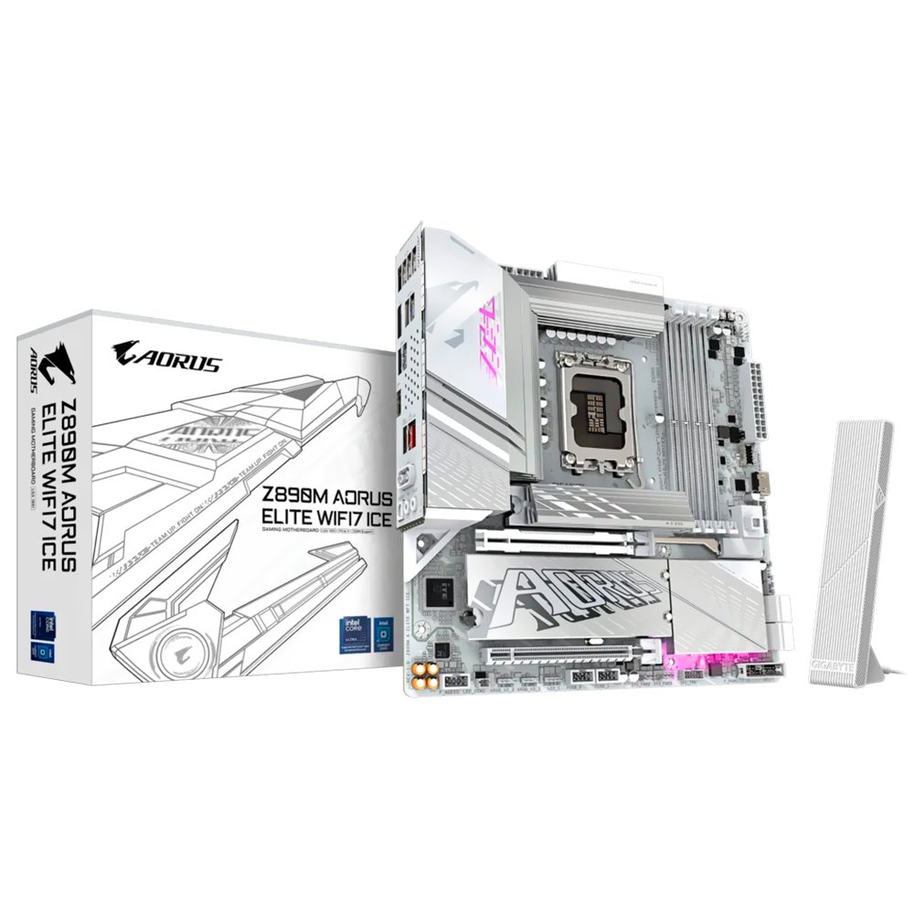 Placa Madre GIGABYTE Z890M Aorus Elite WI-FI 7 Ice Socket LGA 1851 DDR5
