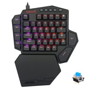 Teclado Gamer Mecánico REDRAGON K585RGB Diti USB RGB Blue Inglés-Negro