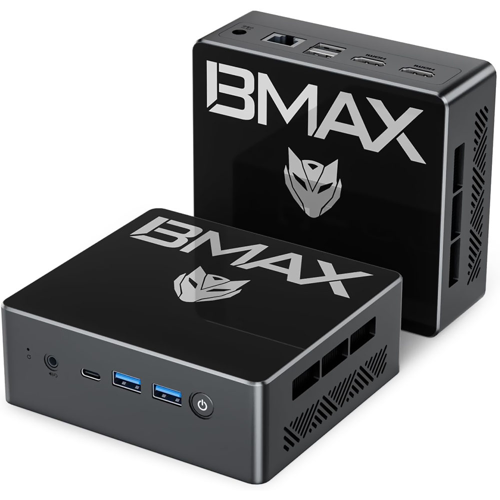 Mini PC Bmax B4 Turbo INTEL CORE N150 de 3.6GHZ / 16GB de RAM / 512GB SSD - Negro