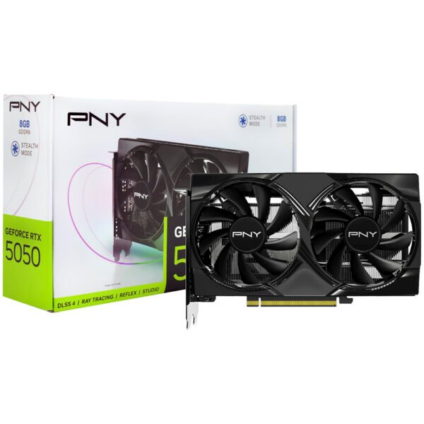 Tarjeta Gráfica PNY Stealth Mode 8 GB GeForce RTX 5050 GDDR6-VCG50508DFXPB1