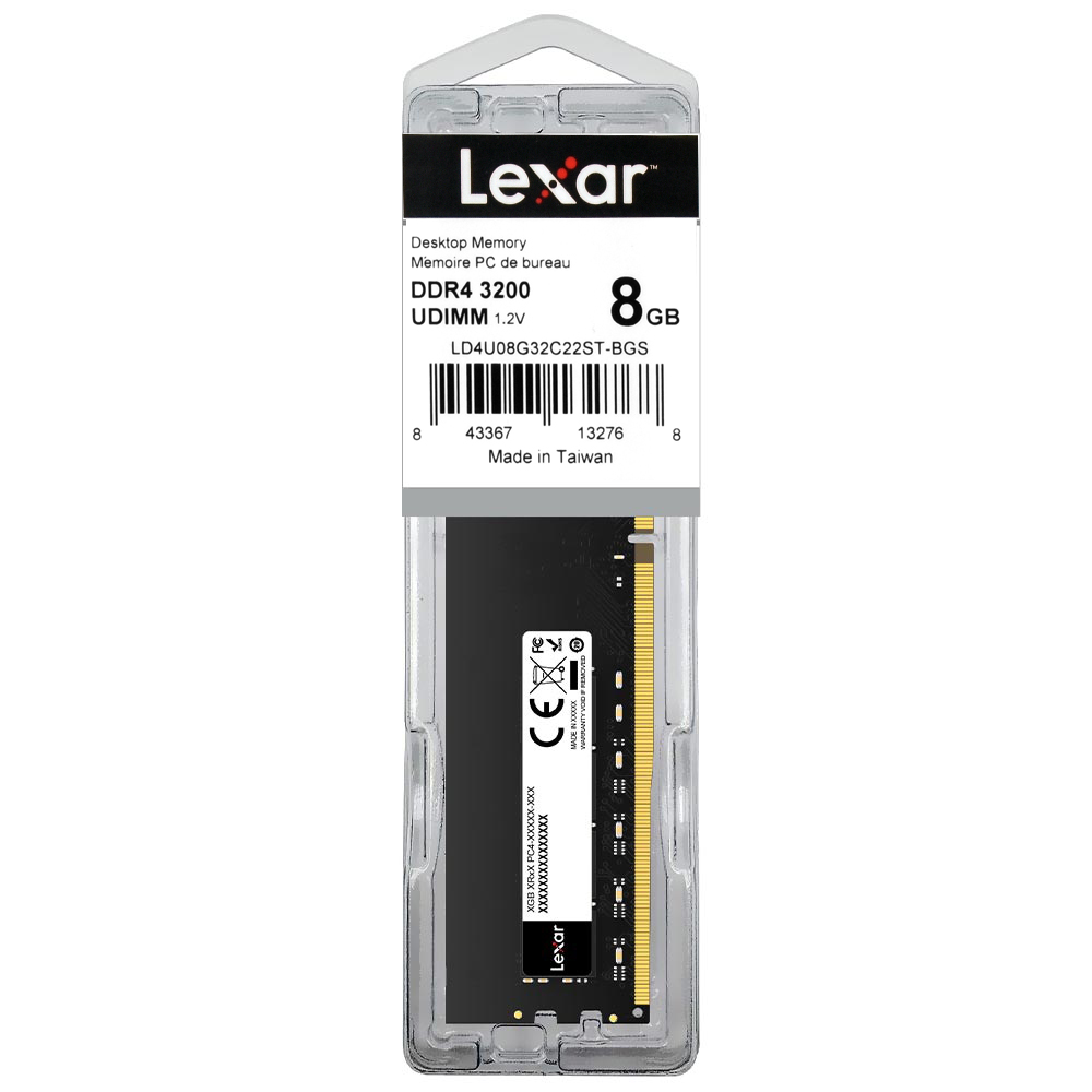 Memoria RAM LEXAR DDR4 8GB 3200MHZ LD4U08G32C22ST-BGS