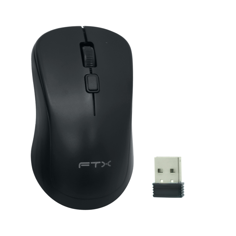 Teclado+mouse Wireless Ftx KM250 Portugues Negro