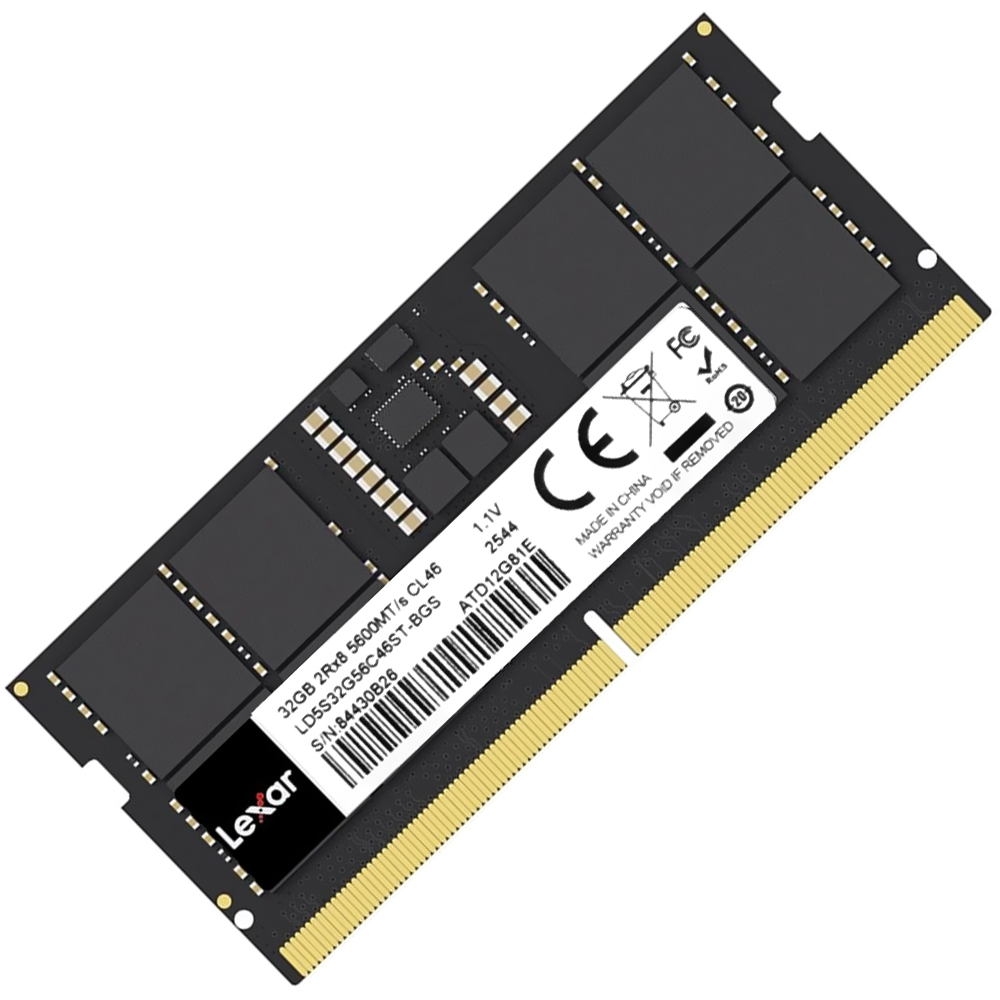 Memoria Ramoria RAM LEXAR DDR5 32GB 5600MHZ LD5S32G56C46ST-BGS