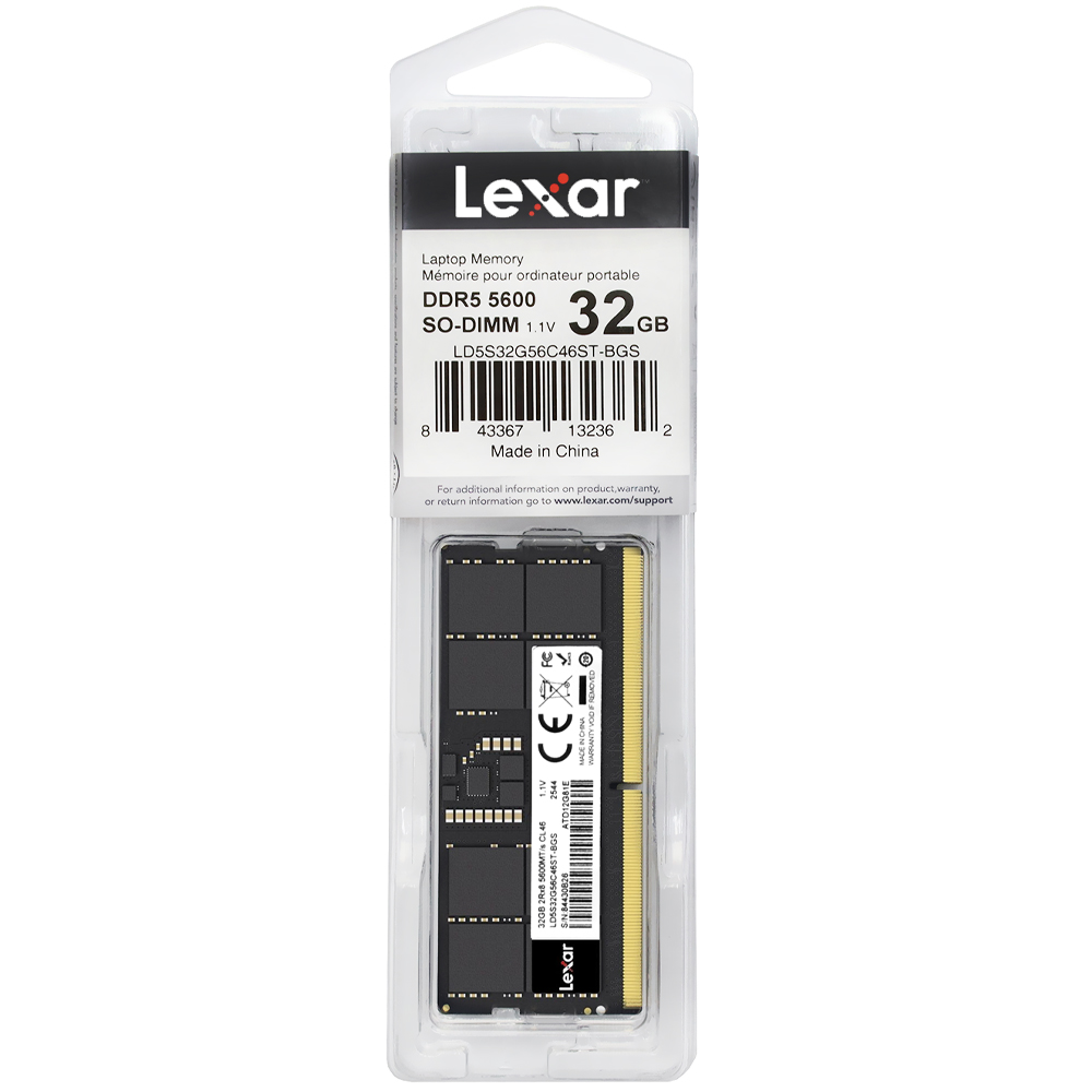 Memoria Ramoria RAM LEXAR DDR5 32GB 5600MHZ LD5S32G56C46ST-BGS