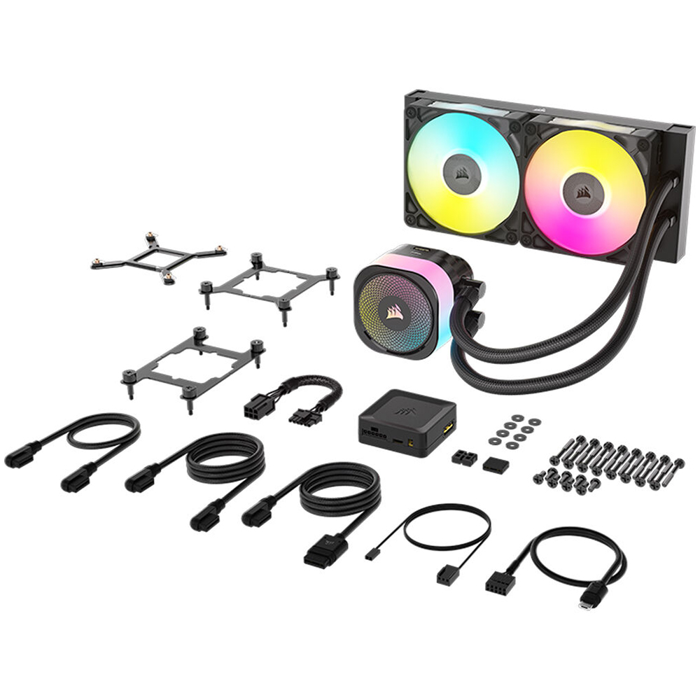Cooler P/ Proc. Corsair Hydro Icue Link Titan 240 Rx RGB 240mm Negro CW-9061016-WW