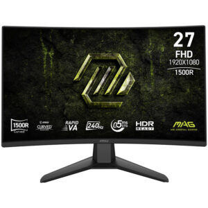 Monitor Gamer MSI Mag 274CF X24 27" Full HD Curvo IPS 240HZ / 0.5MS - Negro