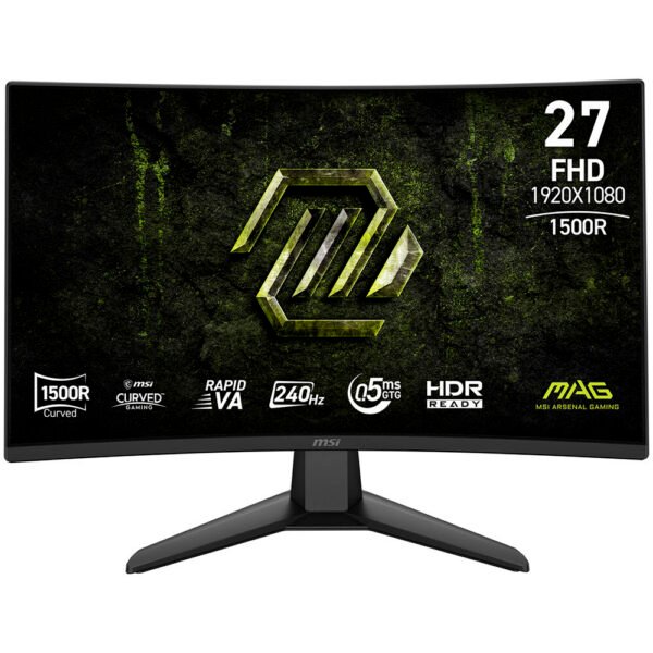 Monitor Gamer MSI Mag 274CF X24 27" Full HD Curvo IPS 240HZ 0.5MS-NEGRO