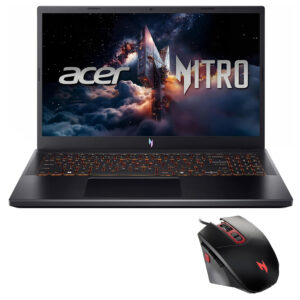 Notebook Gamer Acer Nitro V 15 ANV15-52-57XK Intel Core I5 13420H Pantalla Full HD 15.6" 16GB RAM 512GB SSD Windows 11 GeForce RTX5050 8GB - Obsidiana Negro + Mouse (Inglés)