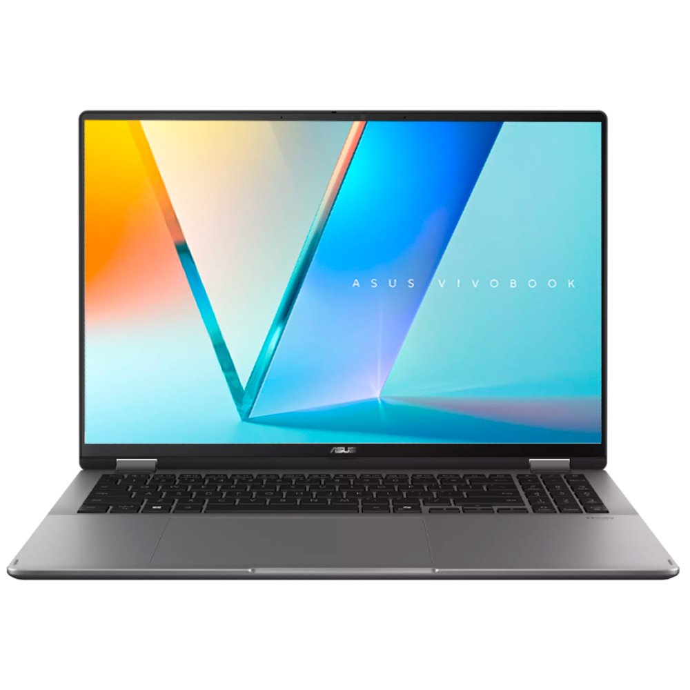 Notebook Asus Vivobook 16 Flip TP3607SA-PS77T Intel Core Ultra 7 258V Pantalla Táctil OLED Wq+ 16.0″ 32GB RAM 1Tb SSD Windows 11-GRIS Mate (Inglés)