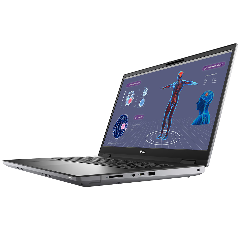 Notebook Dell Precision 7780 Intel Core I9 13950HX Pantalla Full HD 17.3" 128GB RAM 4Tb SSD GeForce RTX5000A 16GB Windows 11 Pro - Gris (Inglés)