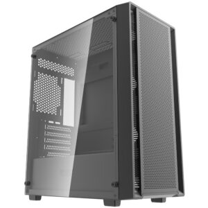 Gabinete Gamer Darkflash DK353 Mini Micro ATX 4 Cooler ARGB Negro