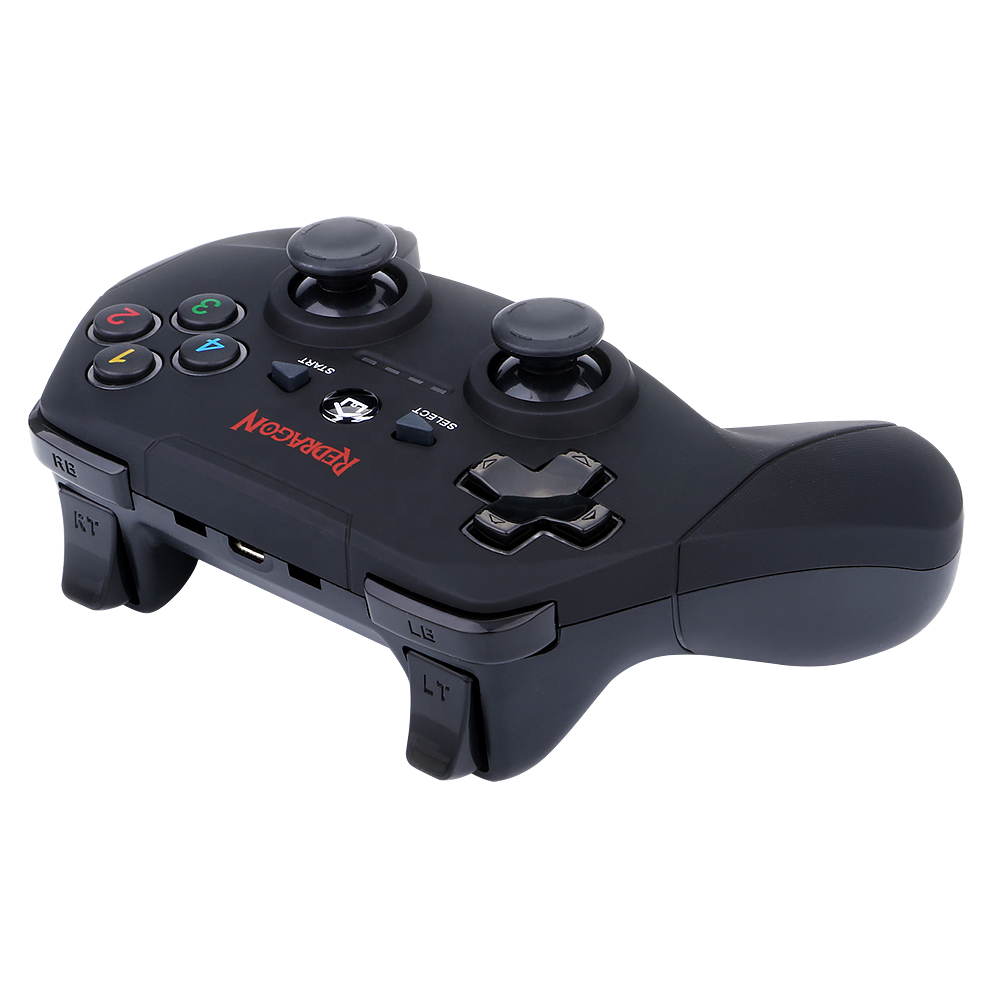 Control Redragon G808 Harrow Vibracion para PS3 / PC / Inalambrico Negro