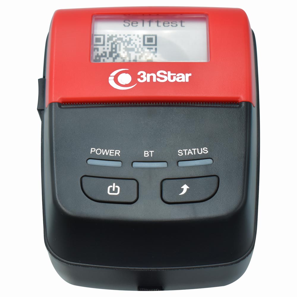 Impresora Térmica Portátil de Recibos 3NSTAR PPT205BT - Negro Rojo