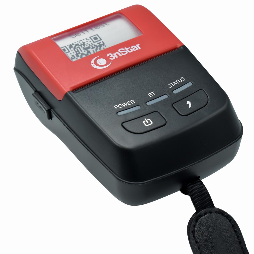 Impresora Térmica Portátil de Recibos 3NSTAR PPT205BT - Negro Rojo