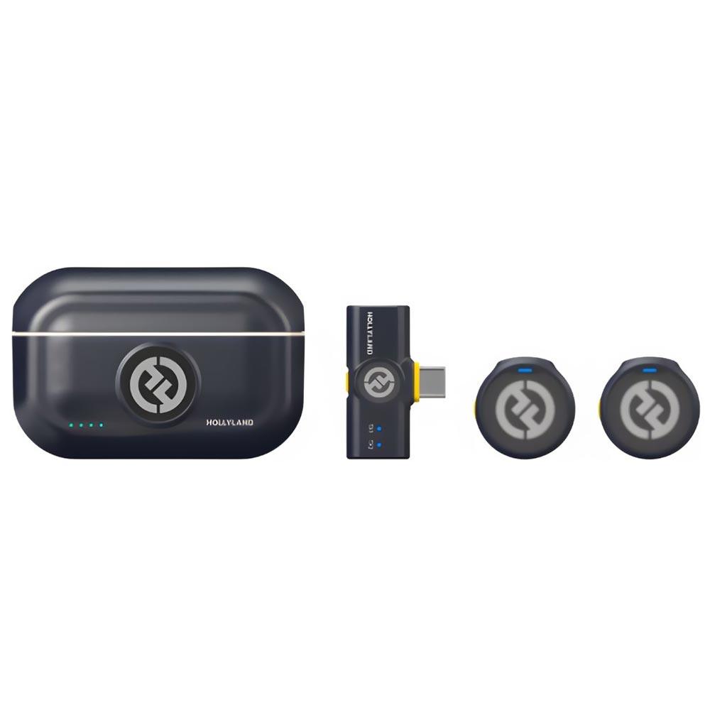 Micrófono Hollyland Lark M2 Lavalier Inalámbrico Type - C - Shine Charcoal