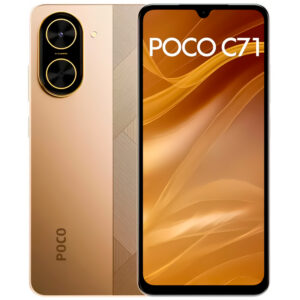 Celular Xiaomi POCO C71 4GB de RAM / 128GB / Pantalla 6.88" / Dual SIM LTE-Dorado (Global)