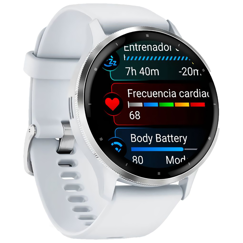 Reloj Garmin Venu 3-BLANCO / Plata (010-02784-00)