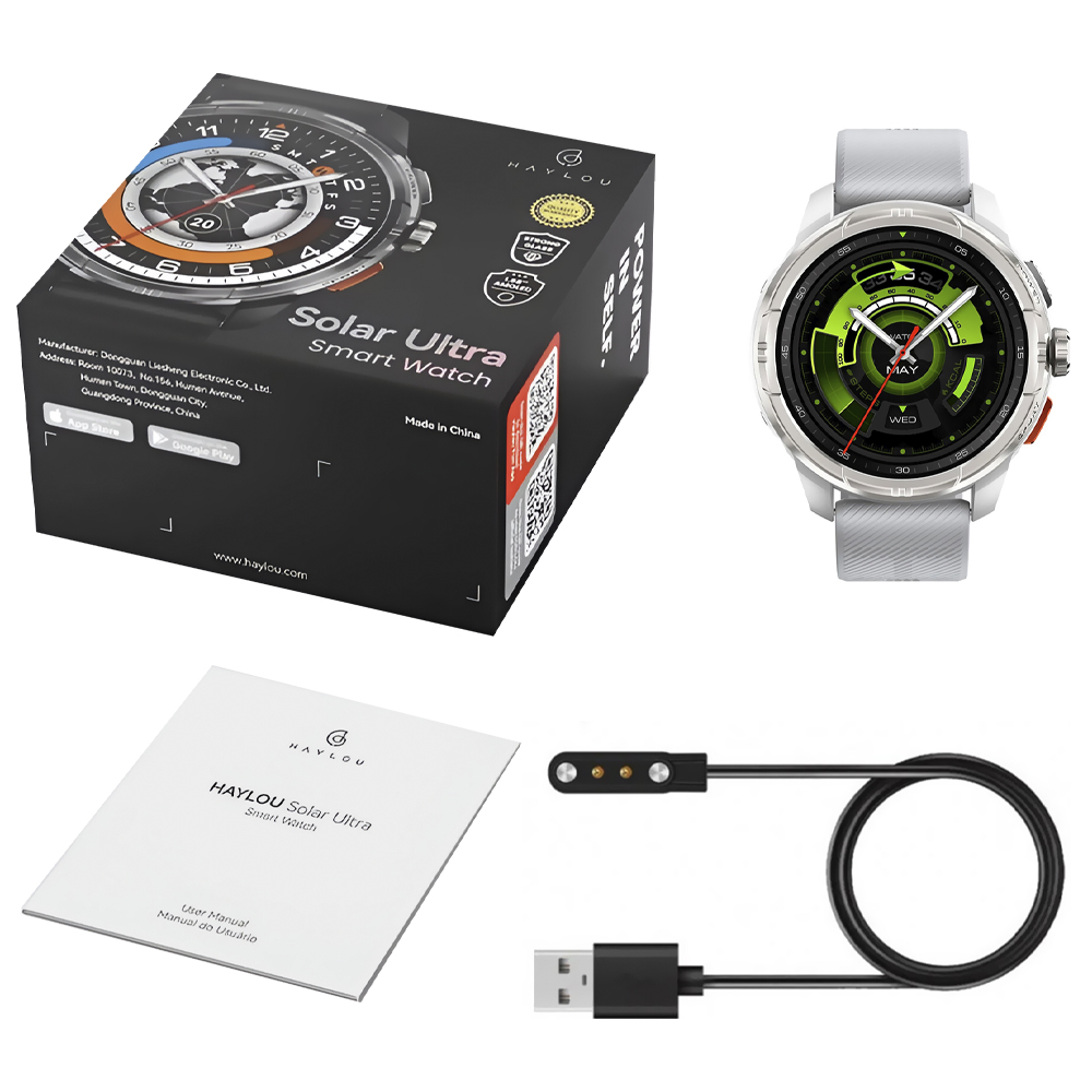 Reloj Inteligente Haylou Solar Ultra HF009-PLATA