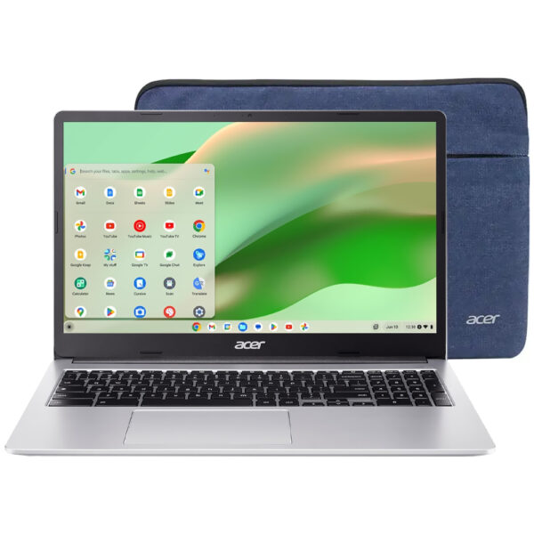 Notebook Acer Chromebook 315 CB315-4H-C0BR Intel Celeron N4500 Pantalla FHD 15.6" 4GB RAM 64GB EMMC-Sparkly Plata (Inglés)