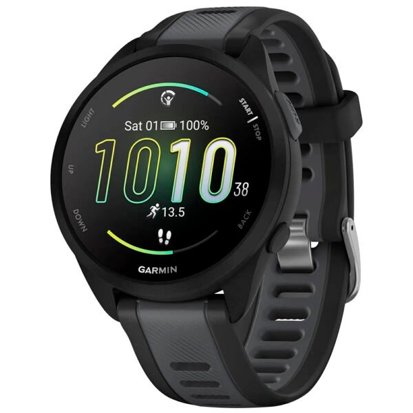 Reloj Inteligente Garmin Forerunner 165 AMOLED - Negro / Gris (010-02863-AC)