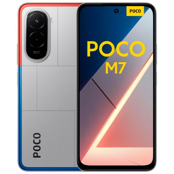 Celular Xiaomi POCO M7 8GB de RAM / 256GB / Pantalla 6.9" / Dual SIM LTE-Plata (Global)