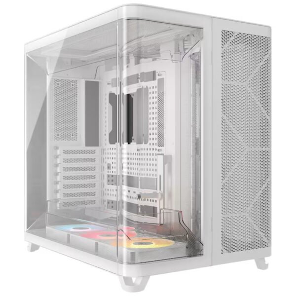 Gabinete Gamer Corsair Air 5400 Series CC-9011319-WW Mid Tower 3 Cooler ARGB Blanco