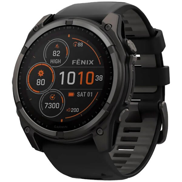 Reloj Garmin Fenix 8 Sapphire Solar - Carbon Gris (010-02907-10)