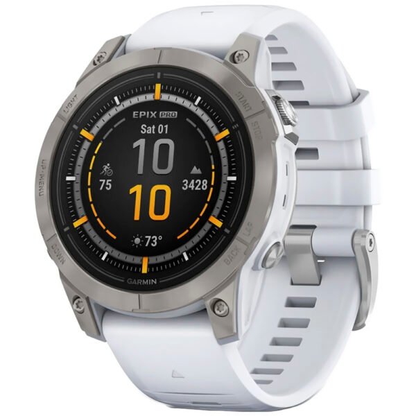 Reloj Garmin Epix Pro Sapphire 2 Gen - Titanium Blanco (010-02804-10)
