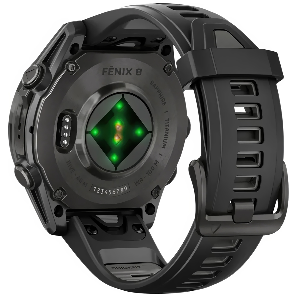 Reloj Garmin Fenix 8 Sapphire AMOLED - Carbon Gris (010-02904-20)