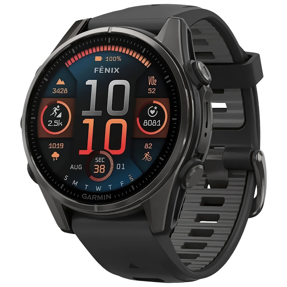 Reloj Garmin Fenix 8 Sapphire AMOLED - Carbon Gris (010-02904-20)