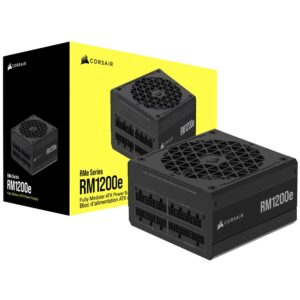 Fuente de Alimentación Corsair RM1200E 1200W ATX Modular Cybenetics Platinum CP 9020258 NA (Atx 3.1)