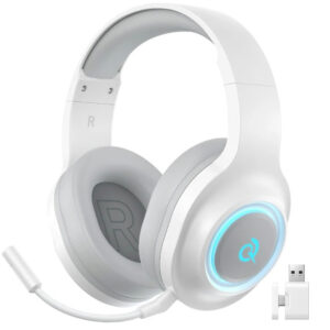 Auricular Con Micrófono Gamer QCY Heroad V200 Inalámbrico Blanco (BH25H4GMA)