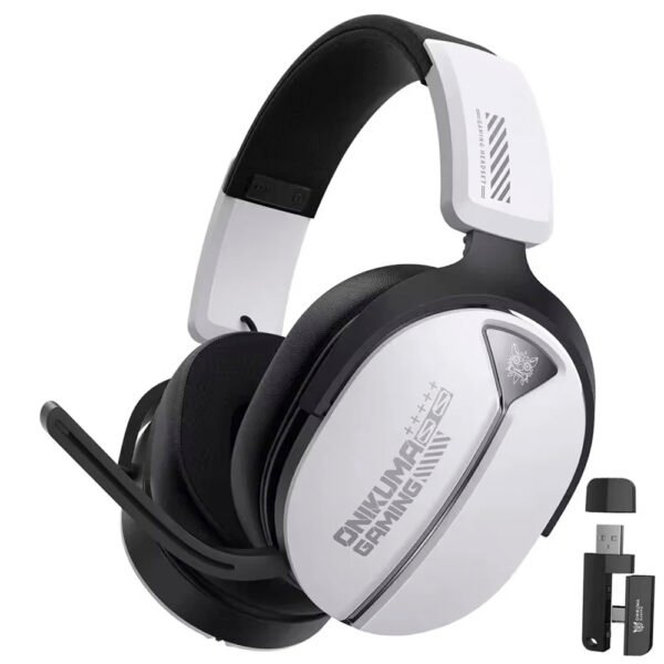 Auricular Con Micrófono Gamer Onikuma Gt887 Inalámbrico Blanco