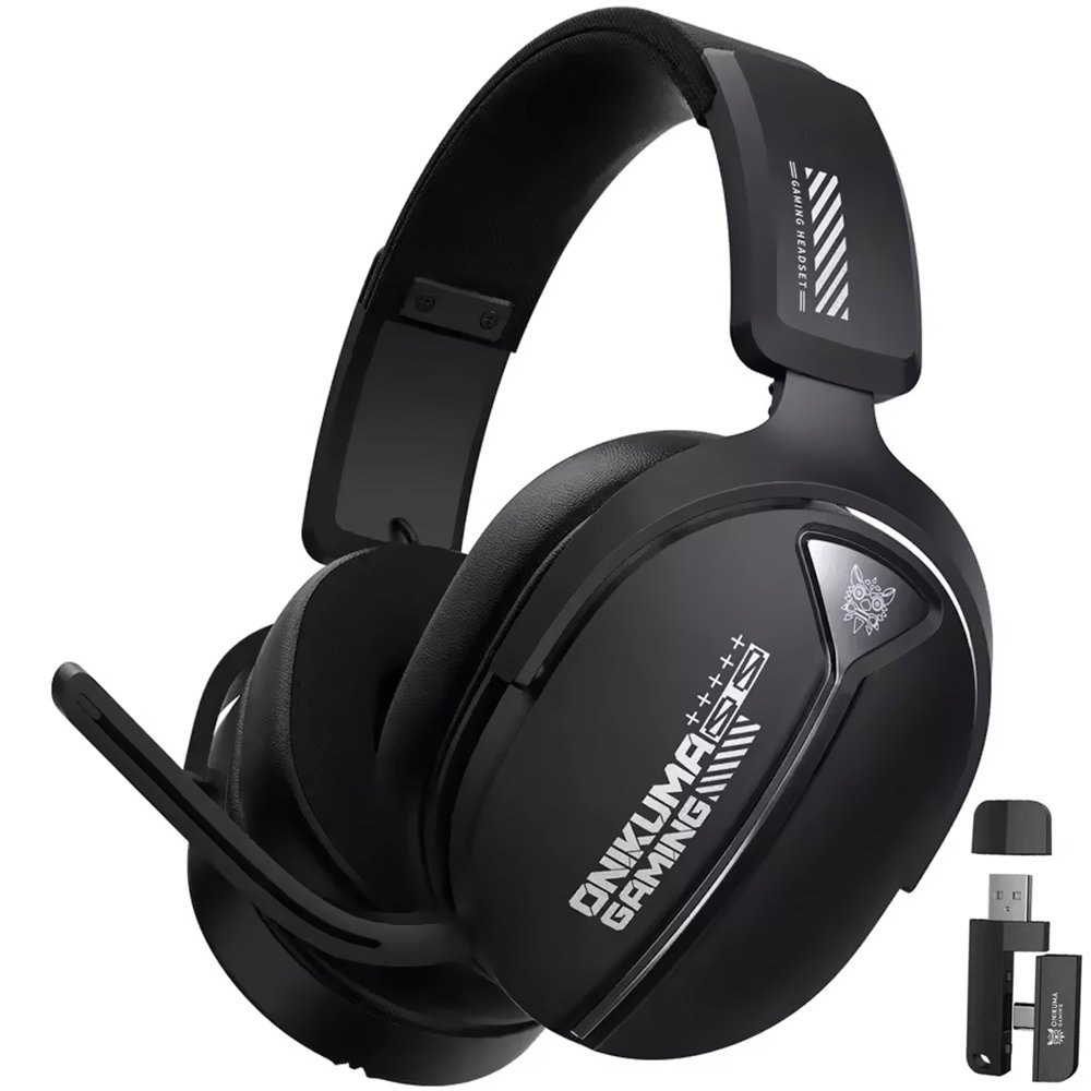 Auricular Con Micrófono Gamer Onikuma Gt887 Inalámbrico Negro