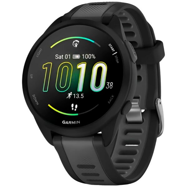 Reloj Inteligente Garmin Forerunner 165 AMOLED - Negro / Gris (010-02863-AA)