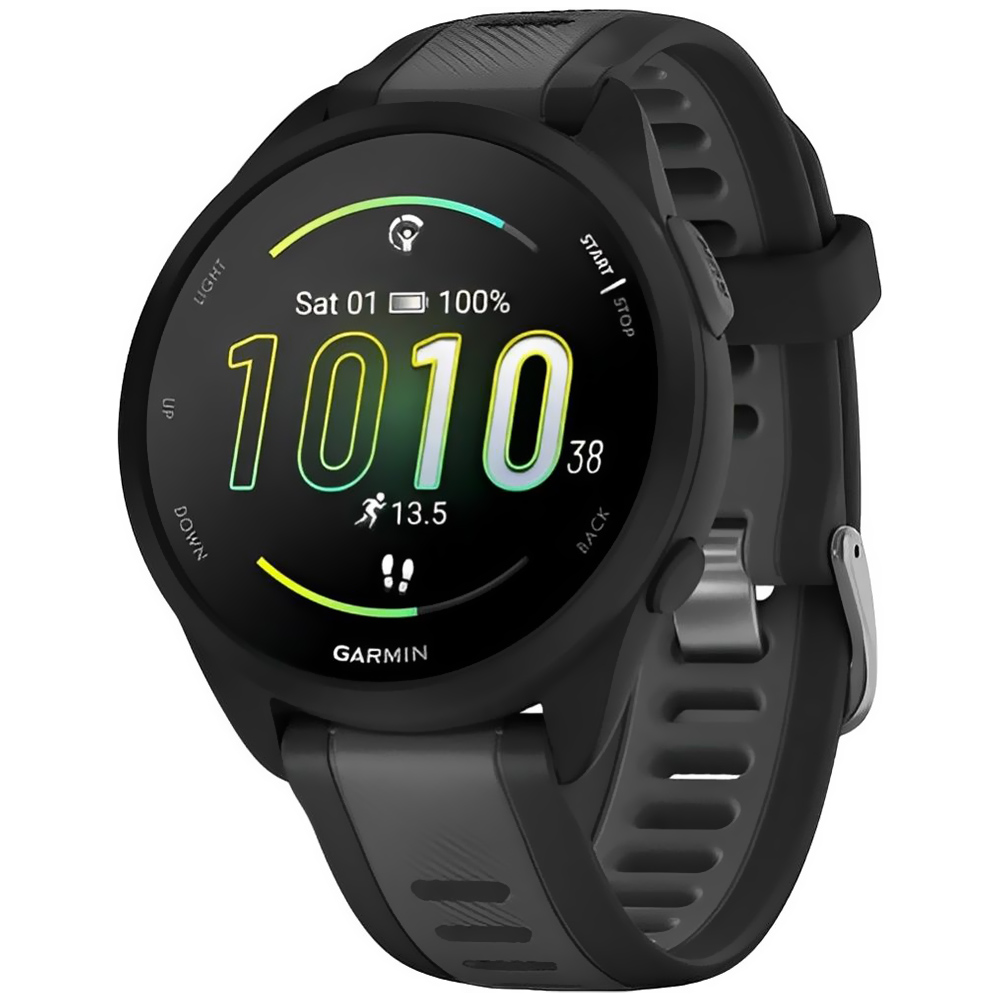 Reloj Garmin Forerunner 165 AMOLED - Negro / Gris (010-02863-AA)