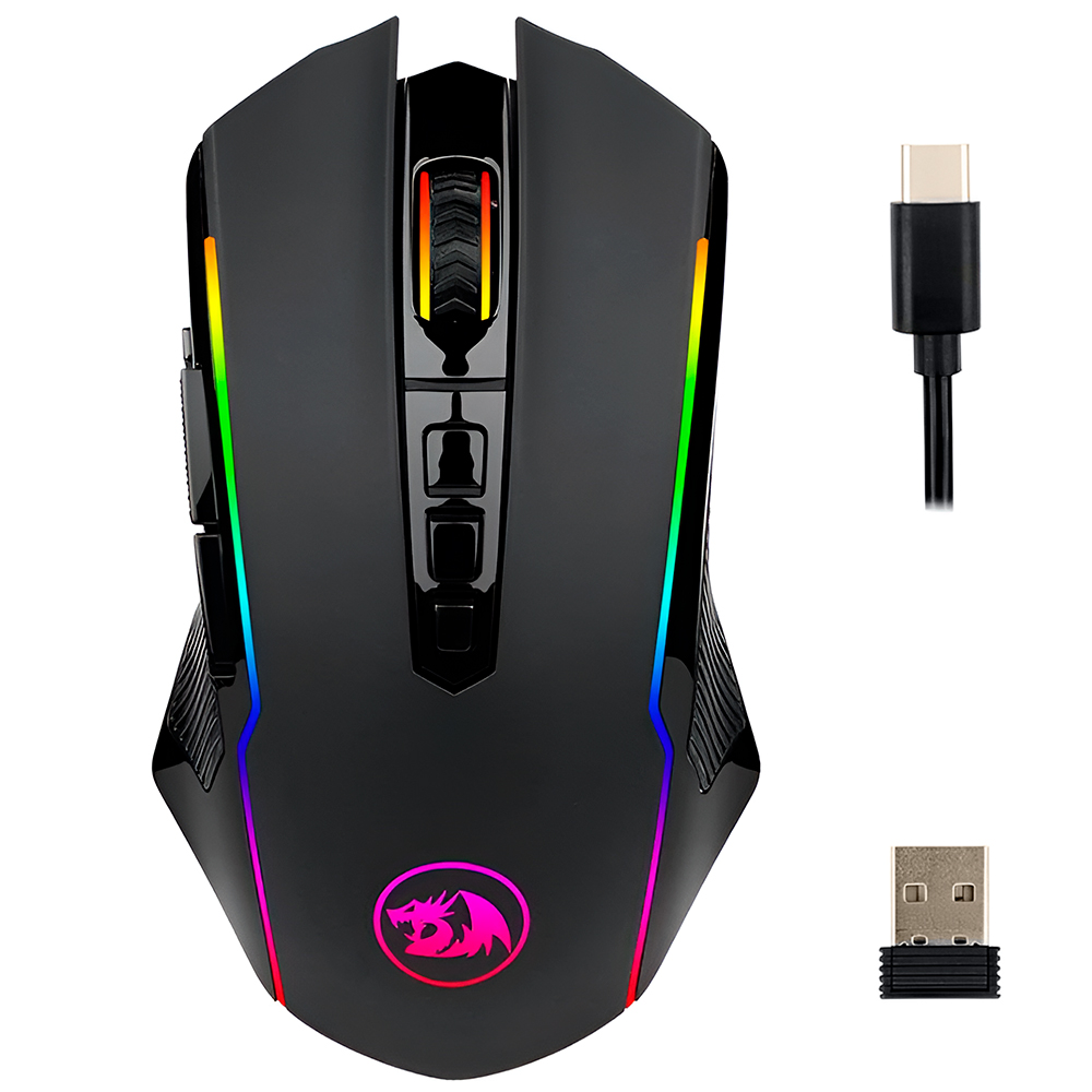 Mouse Gamer Redragon M910-KS Ranger Lite Wireless / RGB-Negro