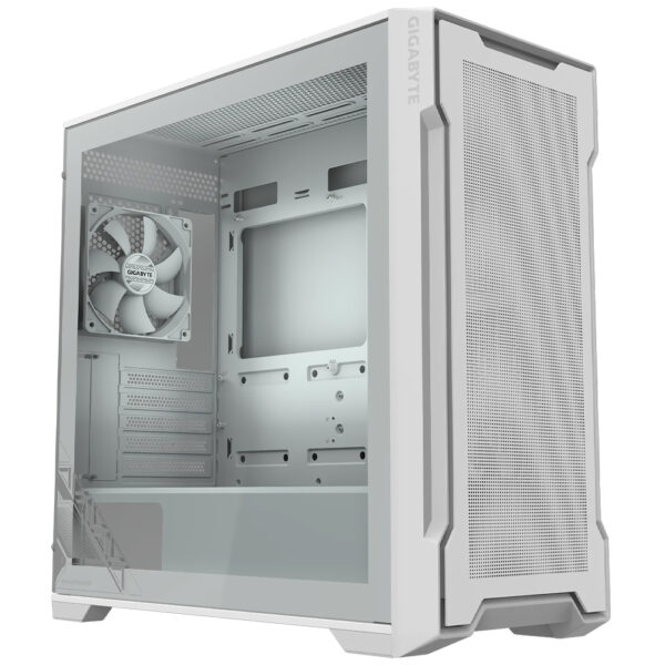 Gabinete Gamer Gigabyte GB-C102GI Glass Ice Mid Tower 2 Cooler Blanco