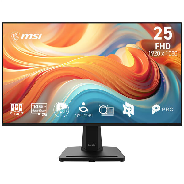 Monitor MSI PRO MP251 E14L 24.5" Full HD LED 144HZ 1MS-NEGRO