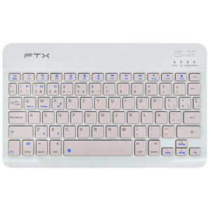 Teclado Ftx B09 Bluetooth Español-Rosa Blanco (106234)