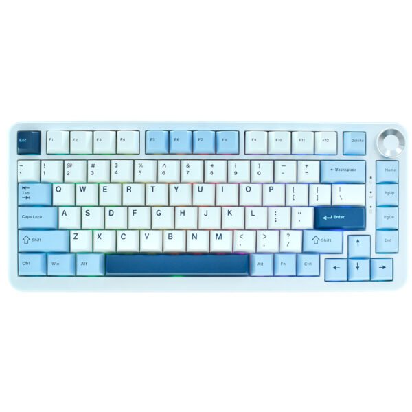 Teclado Gamer Mecánico Ajazz AK820 Max Plus Nacodexx Day Dream Wireless RGB Inglés-Blanco Azul (984822)