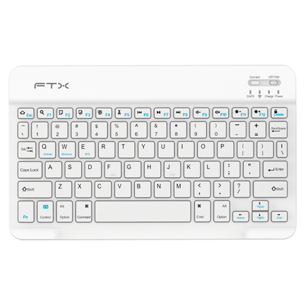 Teclado Ftx B09 Bluetooth Español-Blanco (106227)
