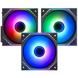 Cooler para Gabinete Thermalright TL-M12Q-S X3 Infinity Mirror ARGB Negro (KIT CON 3)