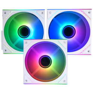 Cooler para Gabinete Thermalright TL-M12QRW-S X3 Reverse Airflow ARGB Blanco (KIT CON 3)