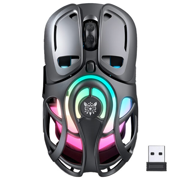Mouse Gamer Onikuma DM02 Wireless / Bluetooth / RGB-Gris