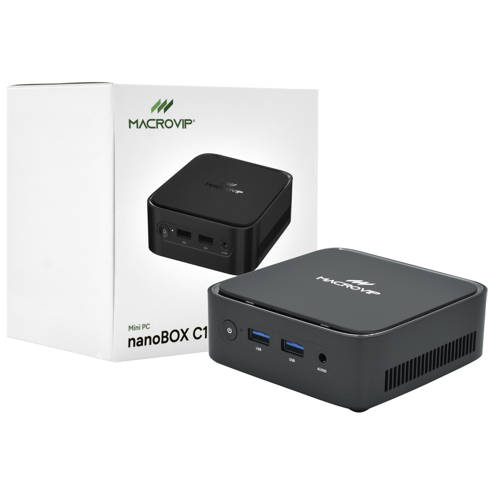 Mini PC Macrovip Nanobox C1 Mv - MPC1R73700 AMD RYZEN 7 3700U de 2.3GHZ (Memoria Y Hd No Incluidos)