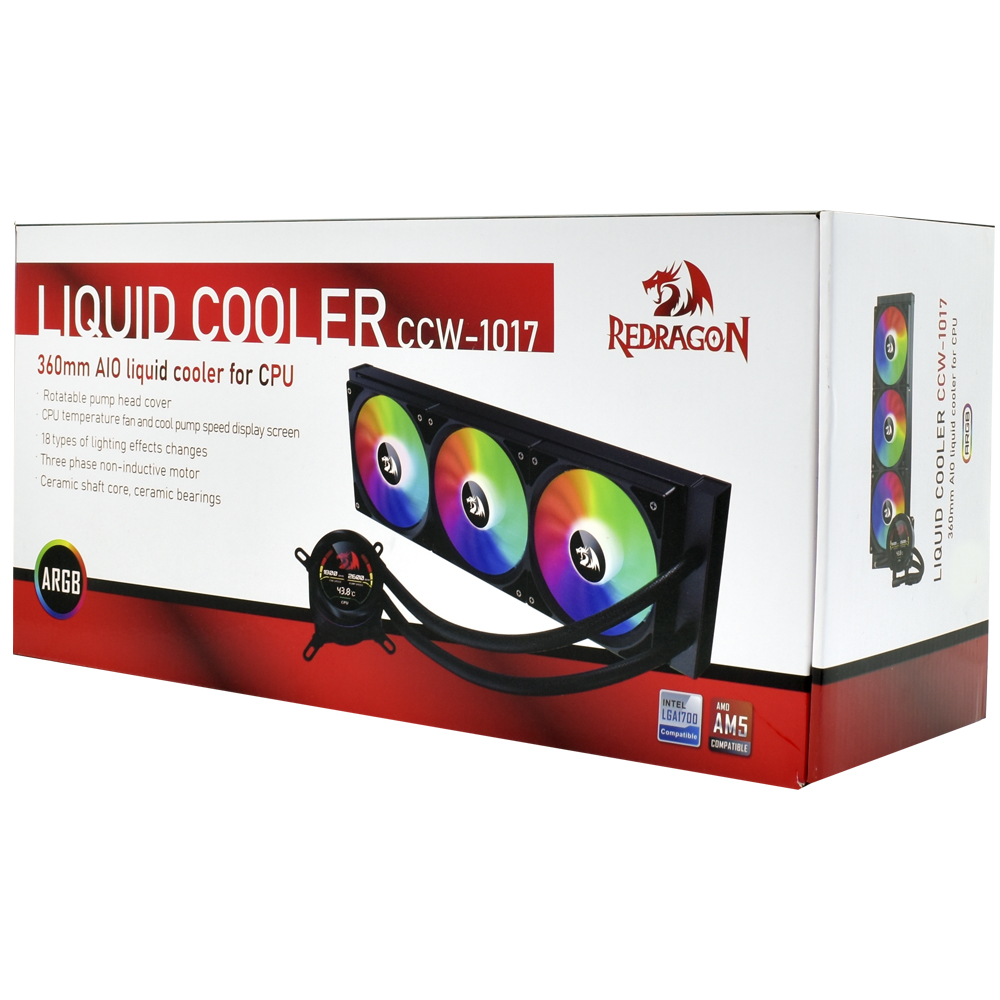 Refrigeración Líquida Redragon CCW-1017 360mm ARGB Negro