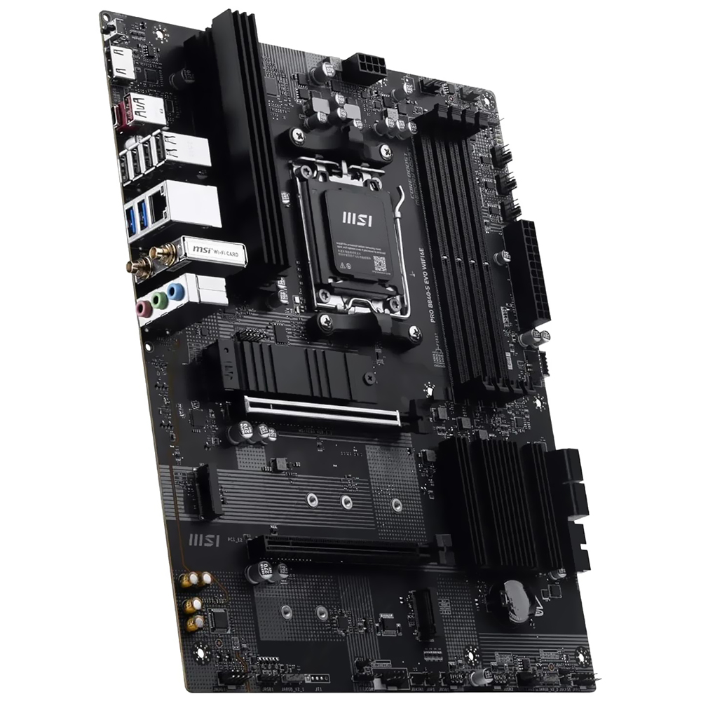 Placa Madre AM5 MSI Pro B840-S Evo WIFI6E M.2 DDR5 WIFI6E Bt HDMI Type-C USB2.0 Glan Som 911-7E93-002