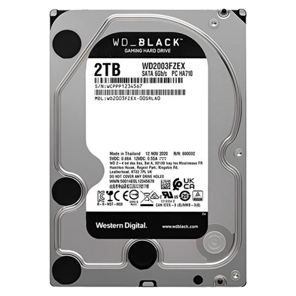 HDD Western Digital 2 TB WD Black 3.5" SATA 3 7200RPM-WD2003FZEX